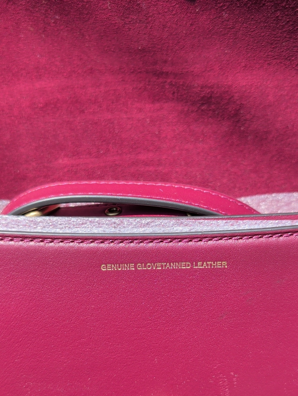 Coach Black Cherry Leather Beat Crossbody Clutch Bag - Picture 6 of 9